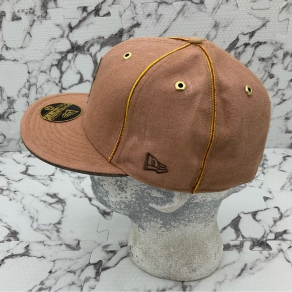 Men's New Era Vintage Brown Cap B Red Sox 59Fifty Hat NWT - Picture 3 of 5